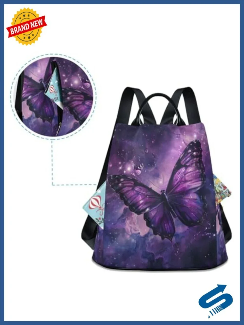 Anti Theft Backpack Large Fashion Travel Shoulder Bag Rucksack Lightweight
